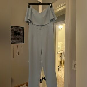 The cutest light blue romper! 🩵